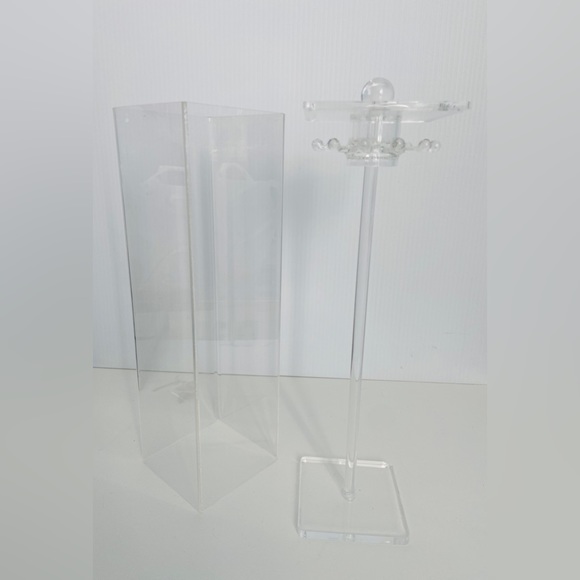 Acrylic Jewelry Display Necklace Keeper Showcase New 14” - Picture 2 of 4